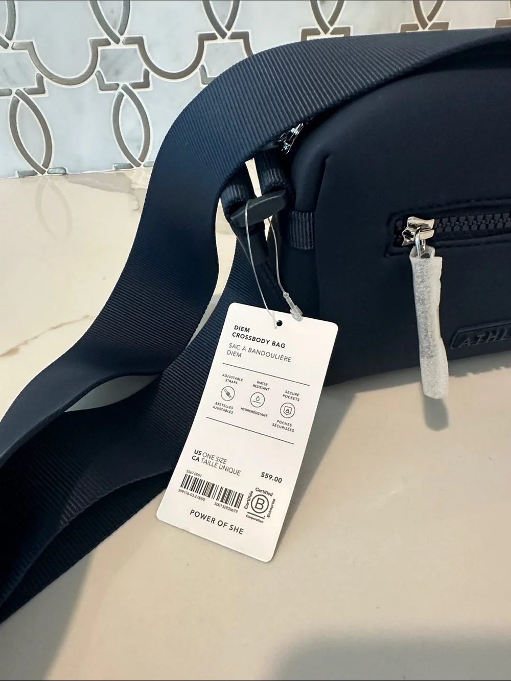 NWT Athleta Diem Crossbody Bag Eclipse (Navy)
